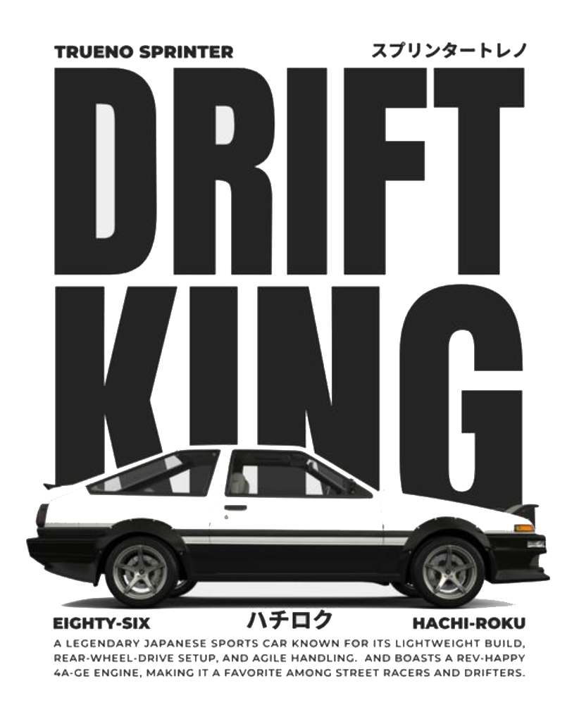 AE-86 Drift King Oversized Tee